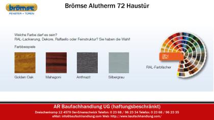 Brömse Alutherm 72 Aluminium Haustür – Beratung, Verkauf, Montage