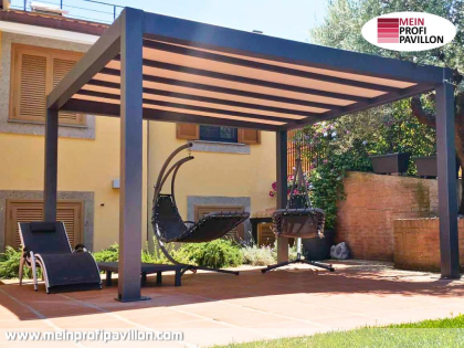 Pavillon 4x5 Überdachung Pagodenzelt Festzelt Pvc Terrassendach Pergola Terrasse