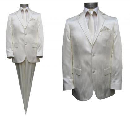Glanz HOCHZEITSANZUG MUGA o.Bundfalte Gr.50 Creme/ Ivory
