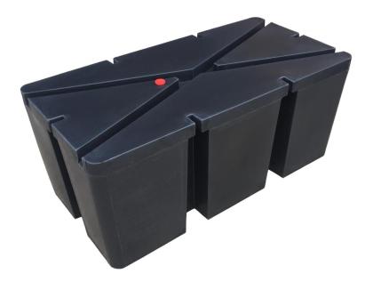 Schwimmer Verbindung Ponton 100x50x42 Wand 5 mm Verdrängung 180 kg Polyäthylen m