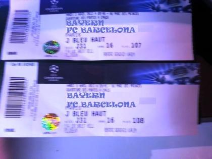 Ticket für das Finale der Championsleague