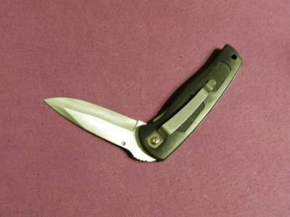 BALZER Fischmesser/ Jagdmesser Klappmesser Rostfrei Klinge 9, 3 cm Griff Schwarz