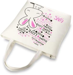 Damentasche EKO - Tasche Einkaufstasche viele Farben bunter Aufdruck Tragetasche