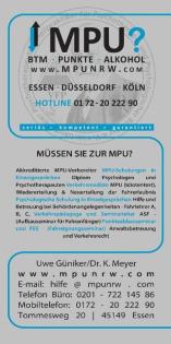 MPU, Vorbereitung, Training, Hilfe, BTM, Alkohol, Punkte, Führerschein zurück !
