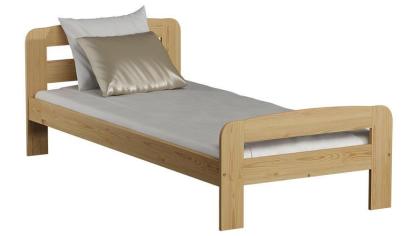 Holzbett mit Lattenrost KBD 02 90x200 mit Schaumstoffmatratze