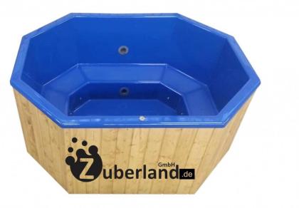 Badezuber, Zuber, Pool, Whirlpool GFK 2, 4x1, 8m mit Thermoholzumrandung