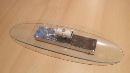 Futuristische Design Deckenlampe in Glas, 2-flammig