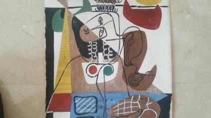 Avantgarde Collage Signierd Le Corbusier
