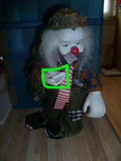 Alte Clownsfiguren 3+1 Stück aus Eisenhüttenstadt DDR Nr. 37
