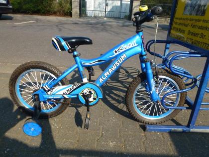 (217) Mit Stützrädern 16 Zoll Rücktrittsbremse Rh 28