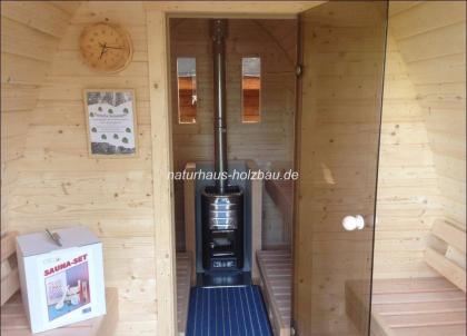 Saunapod, Sauna Pod, Gartensauna, Aussensauna, Sauna, Saunafass, Fasssauna, 