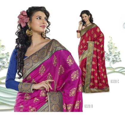 Bollywood SARI INDISCHE mit Blusenstoff