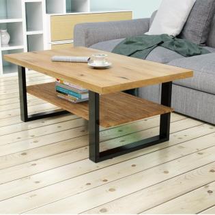 Kaffeetisch Eichentisch Beistelltisch Couchtisch 115x65cm
