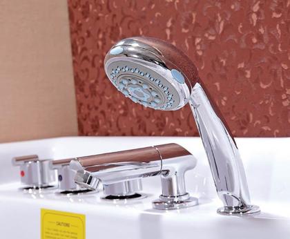 Badewanne Whirlpool Jacuzzi 9 Düsen LED Rechteckig Ozonsystem