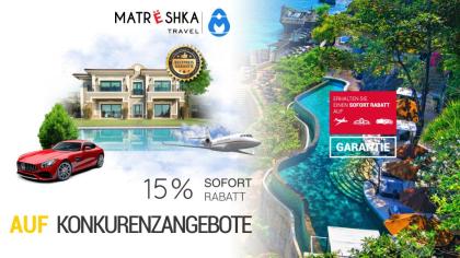 15% SOFORT RABATT auf booking.com, hotels.com, expedia & co