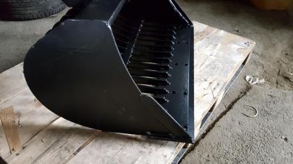 Sieblöffel 80 cm für Minibagger 3, 5-6, 5 Tonnen Inhalt 204 Liter Gewicht 149 kg