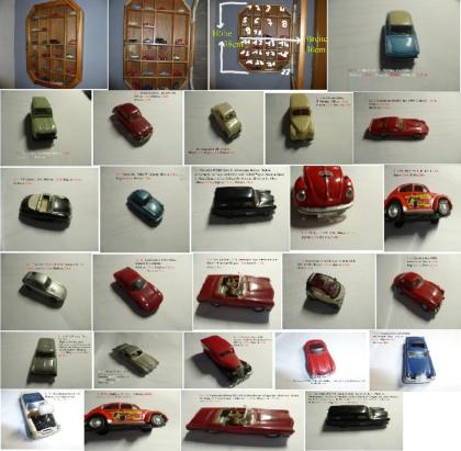 Modelautos 22 Stück mit Setzkasten Nr. 69