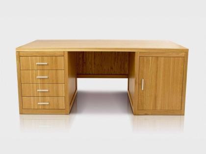 WALTER SCHREIBTISCH EICHENHOLZ HOLZ TRANSPARENT LACK MASSIVHOLZ