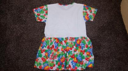 #Kleid, Gr. 104, #weiß-bunt, #Bondi - wie neu