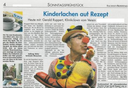 Leipziger Klinikclowns, die Sonntagsclowns Sachsen, wünschen ein frohes Weihnach