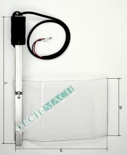 Maschinenschutz für Werkzeugmaschinen 180x260 L=400