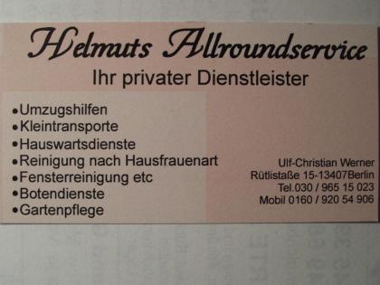 Hilfe bei:Fensterreinigung,Gartenarbeiten , Umzug