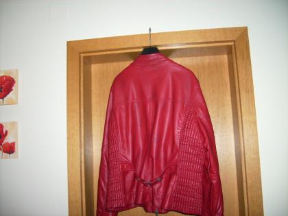 Schöne Damenjacke Original CECIL Gr. 44 rot in Bikerstyle Lederimitat NEU