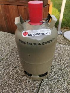 Gasflasche grau 11 kg leer