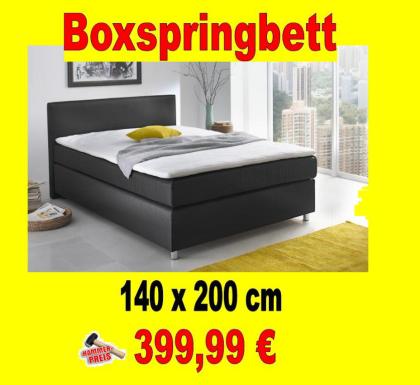 Boxspringbett 140 x 200 cm