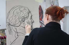 Wochenendworkshop Portraitzeichnen vom 25.5 - 27.5.12 in der parkgalerie berlin