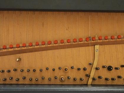 Sehr schönes Cembalo Georg Zahl Me Fecit 1991 mit Gemälde