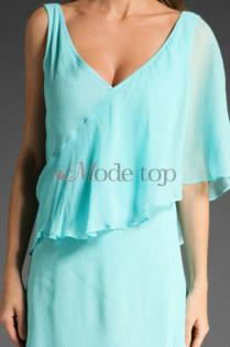 Mitte Rücken Chiffon modernes informelles sexy Cocktailkleid