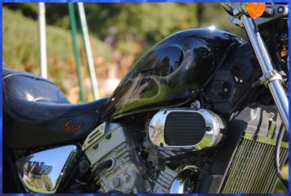 Airbrush Motorrad! Motorradtank Old School Flammen!