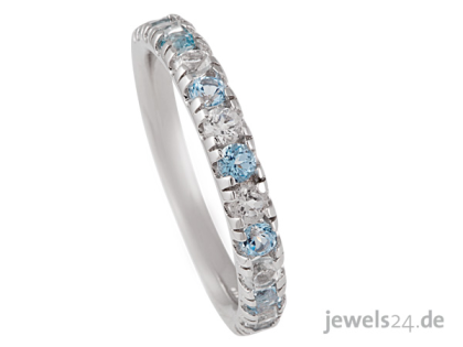 Edelsteinschmuck, Ring, Topas Edelsteine, Weissgold günstig im Schmuck onlinesho