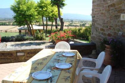 Landgut mit Ausblick auf Cortona Arezzo Toskana