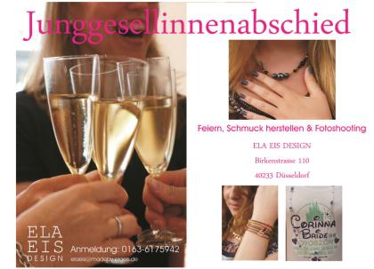 JGA, Junggesellinnenabschied, Schmuckkurs, Fotoshooting, Party, Düsseldorf, Idee