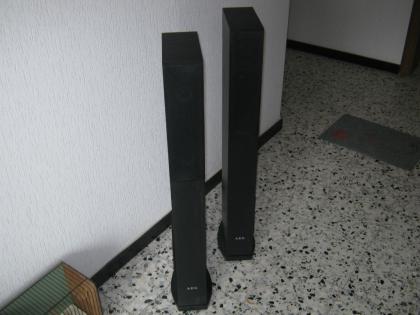 3 WEGE BASSSREFLEX SÄULEN STAND LAUTSPRECHER SCHWARZ SUBWOOFER BO