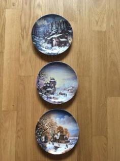 Wandteller Sammelteller Winterpoesien Fürstenberg Porzellan
