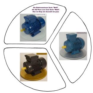 Elektromotor Weiß / Elektromotor Silber / Elektromotor Gold die 3 Serien von AQ 