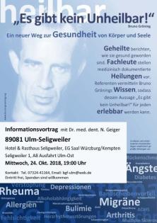 Vortrag: Heilung auf geistigem Weg   Die Medizin der Zukunft?