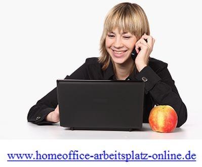 Arbeiten von zu Hause. Voll od. Teilzeit online arbeiten im Home Office Zuhause