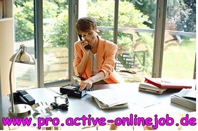 Freie Arbeitszeiten mit Bürojob im Home Office, Online-Job.