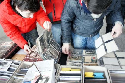 Ansichtskarten Briefmarken und Münz BÖRSE im Berliner Ostbahnhof am 23.3-0.7978