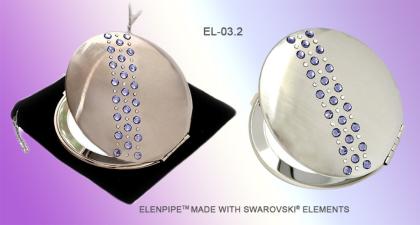 Kosmetiktaschenspiegel EL-03 ELENPIPE MADE WITH SWAROVSKI® ELEMENTS