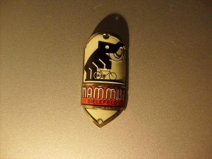 Oldtimer Steuerkopfschild Mammut Bielefeld