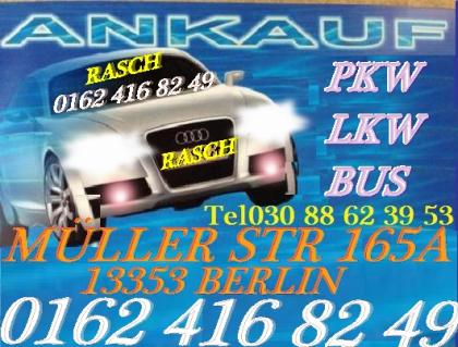 Autoankauf - Auch ohne TÜV, defekt, Mängel, Motor/Getriebeschaden,03088623953