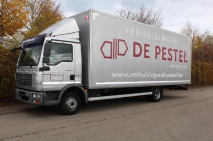 LKW MAN 12-210 Automatik Vollluft Vorder und Hinterachse Alu Wechselkoffer Tempo