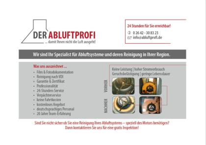 Abluftprofi - Reinigungsbetrieb rund um Gastroabluft und Abluftanlagen - Abluftr