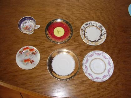 Porzelan - Einzelteile ca. 60er/70er Jahre - 6 Teile - 12,- €