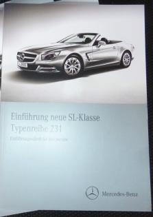 Einführungsschrift für den Mercedes-Benz Service Typ W231 SL-Klasse